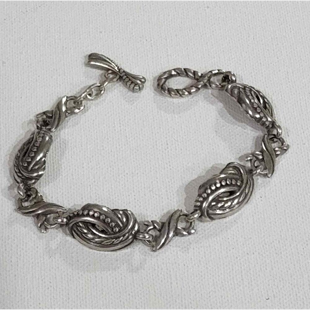 Brighton Love Knot Toggle Bracelet Twisted Rope Design Jewelry